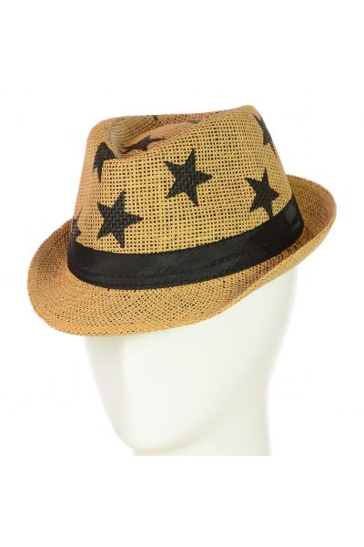 Шляпа Челентанка 12017-29 светло-коричневый