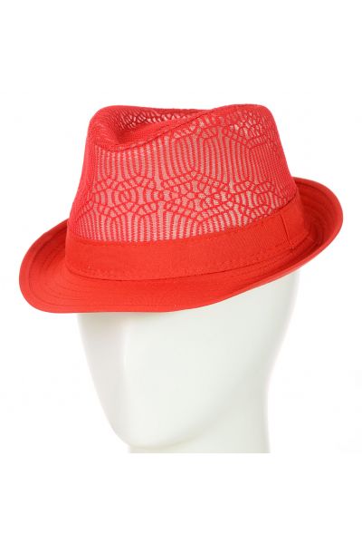 Шляпа Челентанка 12017-6 красный