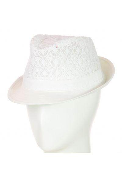 Шляпа Челентанка 12017-4 белый