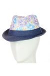 Шляпа Челентанка 12017-16 фиолетовый-синий