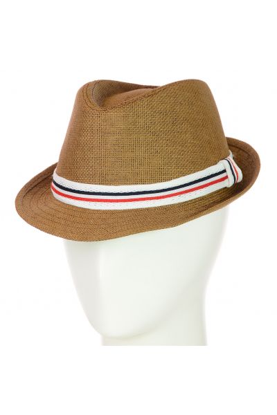 Шляпа Челентанка 12017-24 коричневый