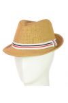 Шляпа Челентанка 12017-24 светло-коричневый