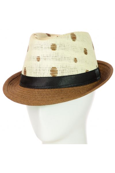 Шляпа Челентанка 12017-31 коричневый