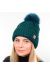 Шапка Margaret 18033 темно-зелений