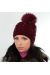 Шапка Mary 180763 бордовий