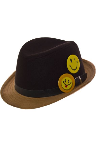 Шляпа фетровая детская FD16003 чёрный